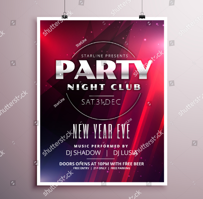 night club event flyer