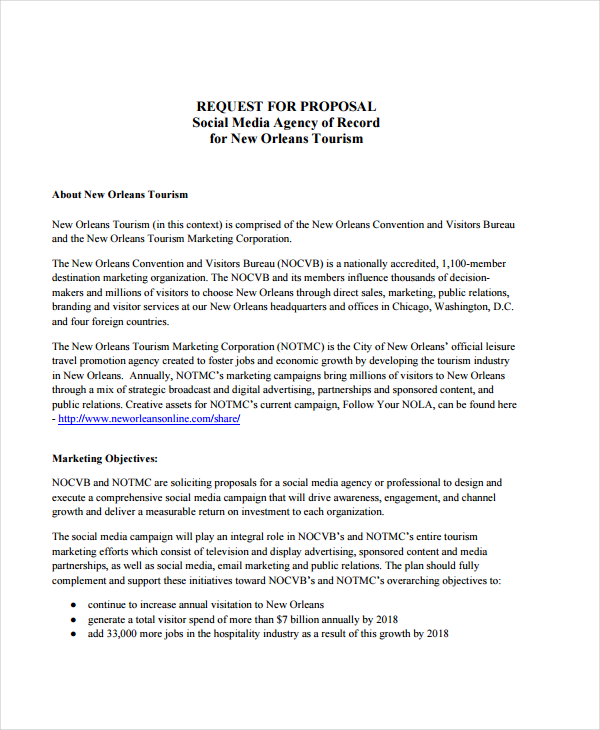 Social Media Marketing Proposal 12 Examples Format Pdf Examples