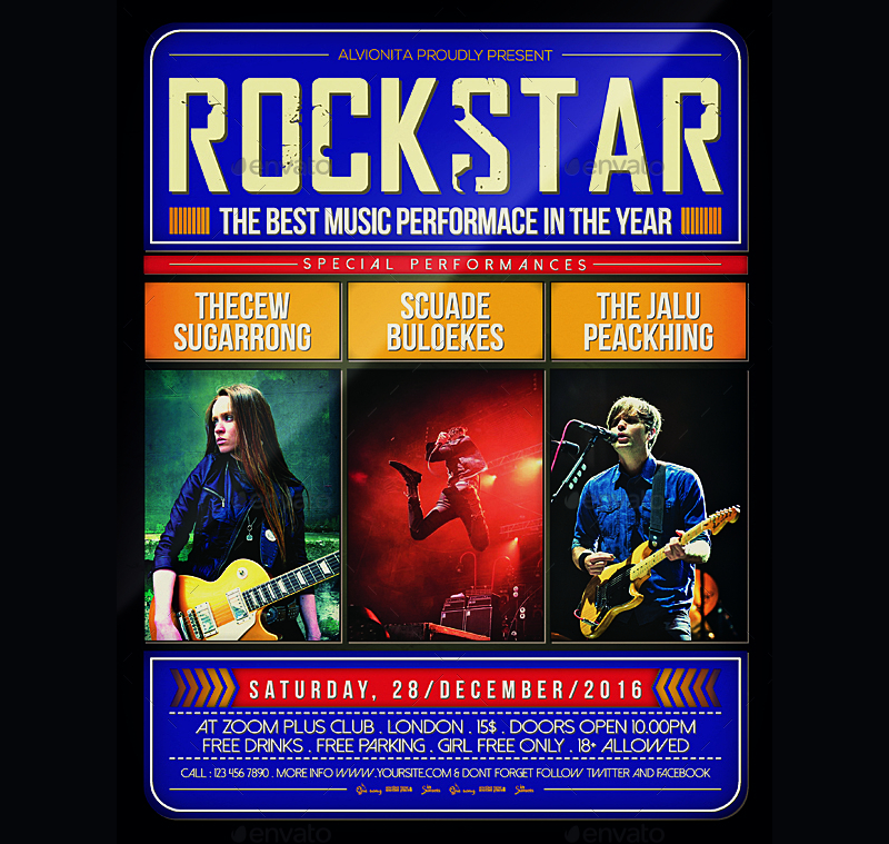 rock event flyer