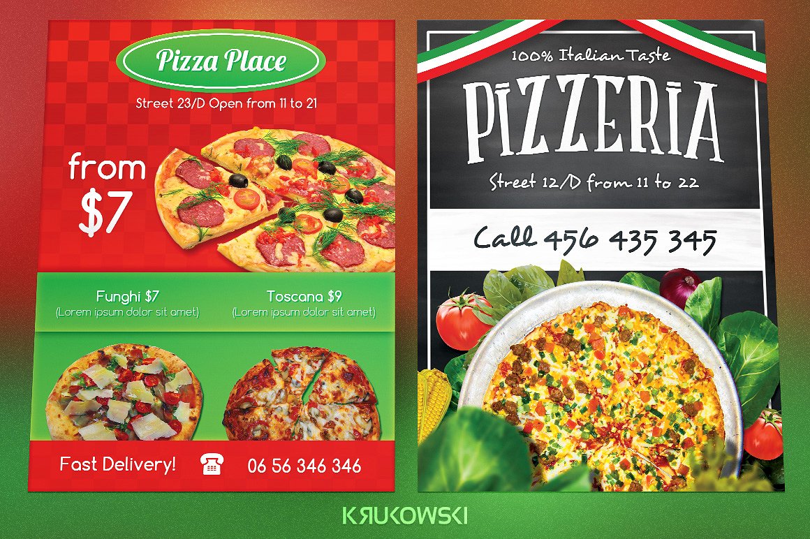 Free 26 Pizza Flyer Examples In Publisher Word Photoshop Illustrator Indesign Pages Examples