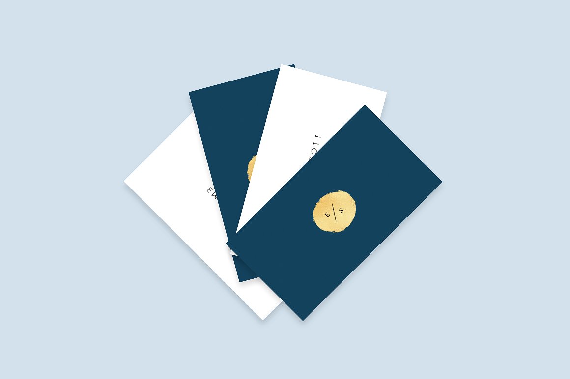 Premium Vector  Dark blue luxury business card design template