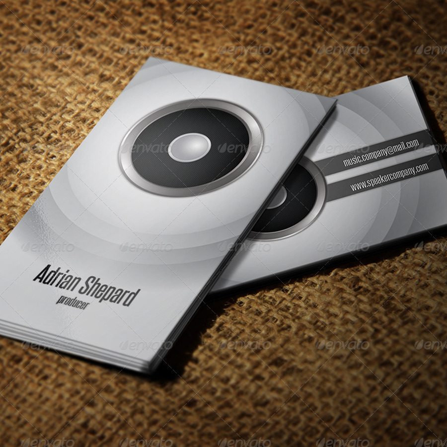 music business card templates psd free download