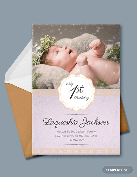 Compartir 61+ imagen baby girl birthday invitation background ...