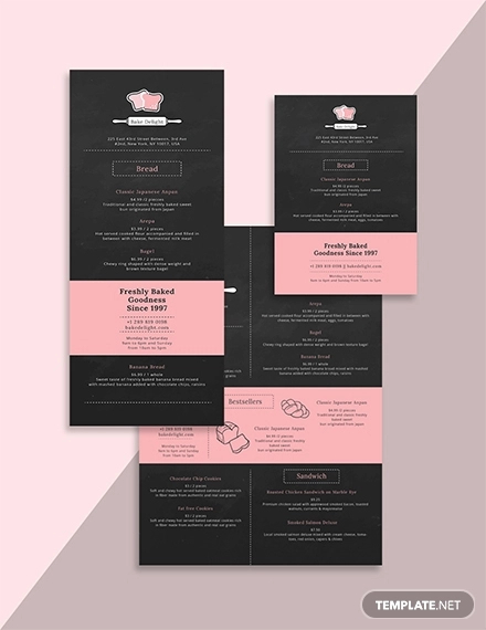 Desserts and cakes for bakery menu template Vector Image