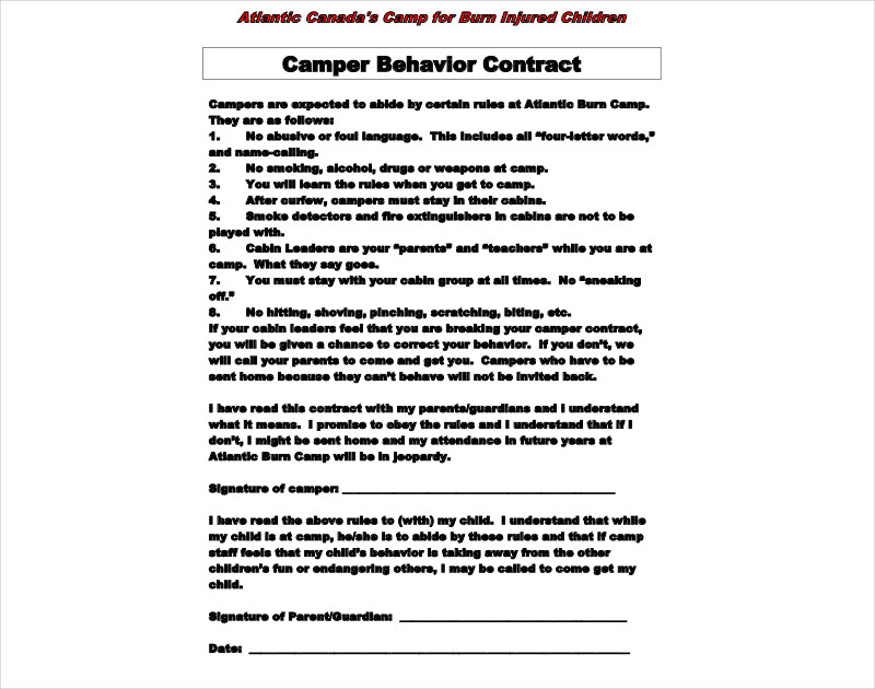 parent student contract for summer school 2021 parent stud