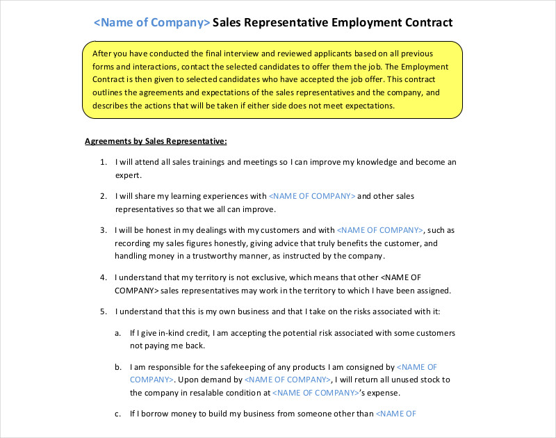 company employment contract2