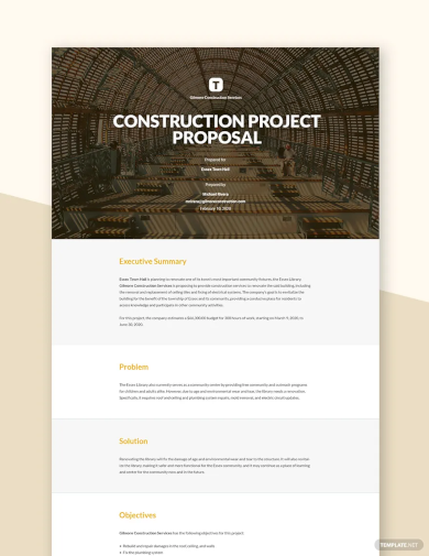 Construction Company Proposal Template