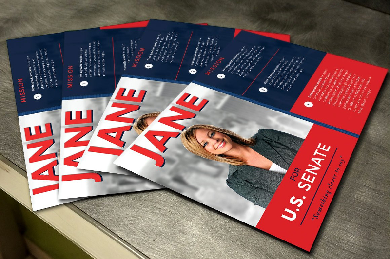 election campaign flyer