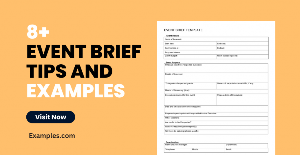 Event Brief Tips and Examples