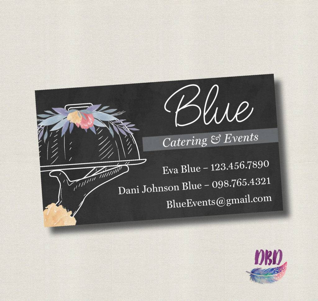 Catering Business Cards : Brown Catering Business Card - Design #2101021 - Take your catering business to the next level by advertising and marketing it with the help of an impressive business card that has been designed by making use of our dazzling catering business.