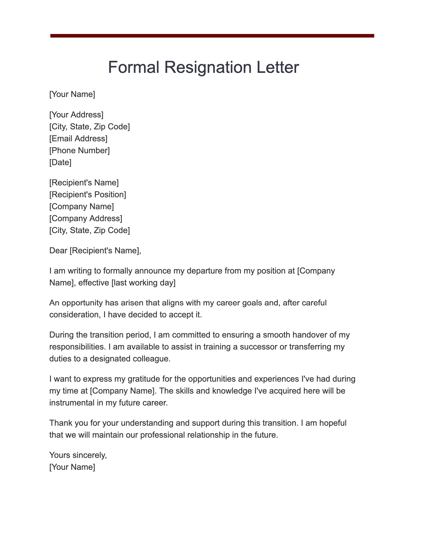 What Is the Resignation Letter?, Definition, How to Write, Examples ...