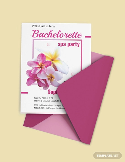 free bachelorette spa party invitation template1