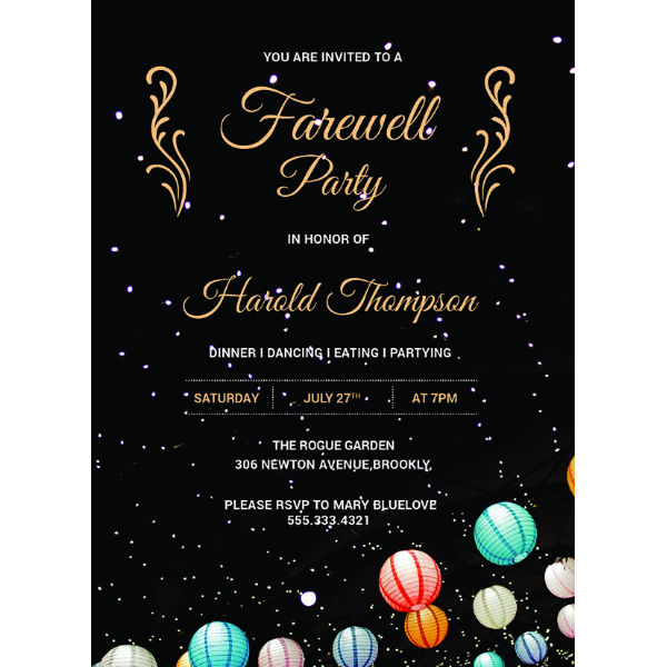 free farewell party invitation