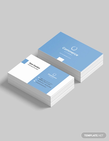 business card template pages