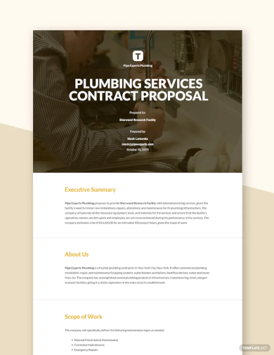 job contract proposal template