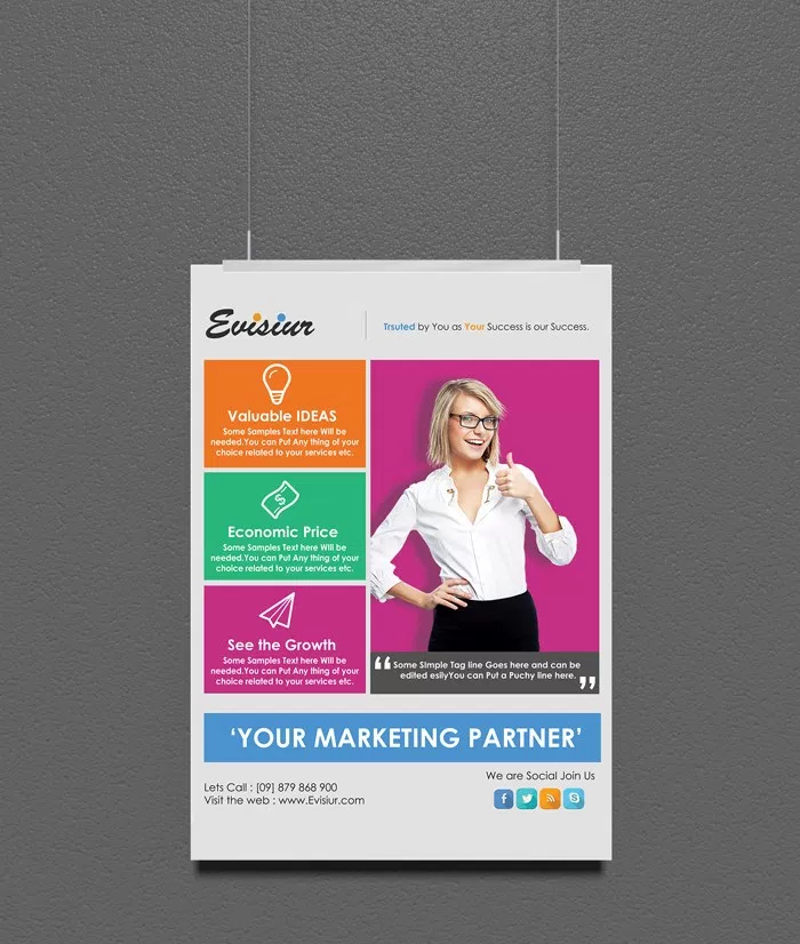 multipurpose marketing flyer