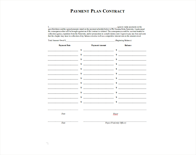 9+ Payment Contract Examples - PDF, DOC | Examples