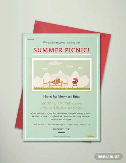 picnic invitation template