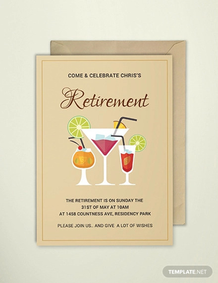 printable retirement invitation template