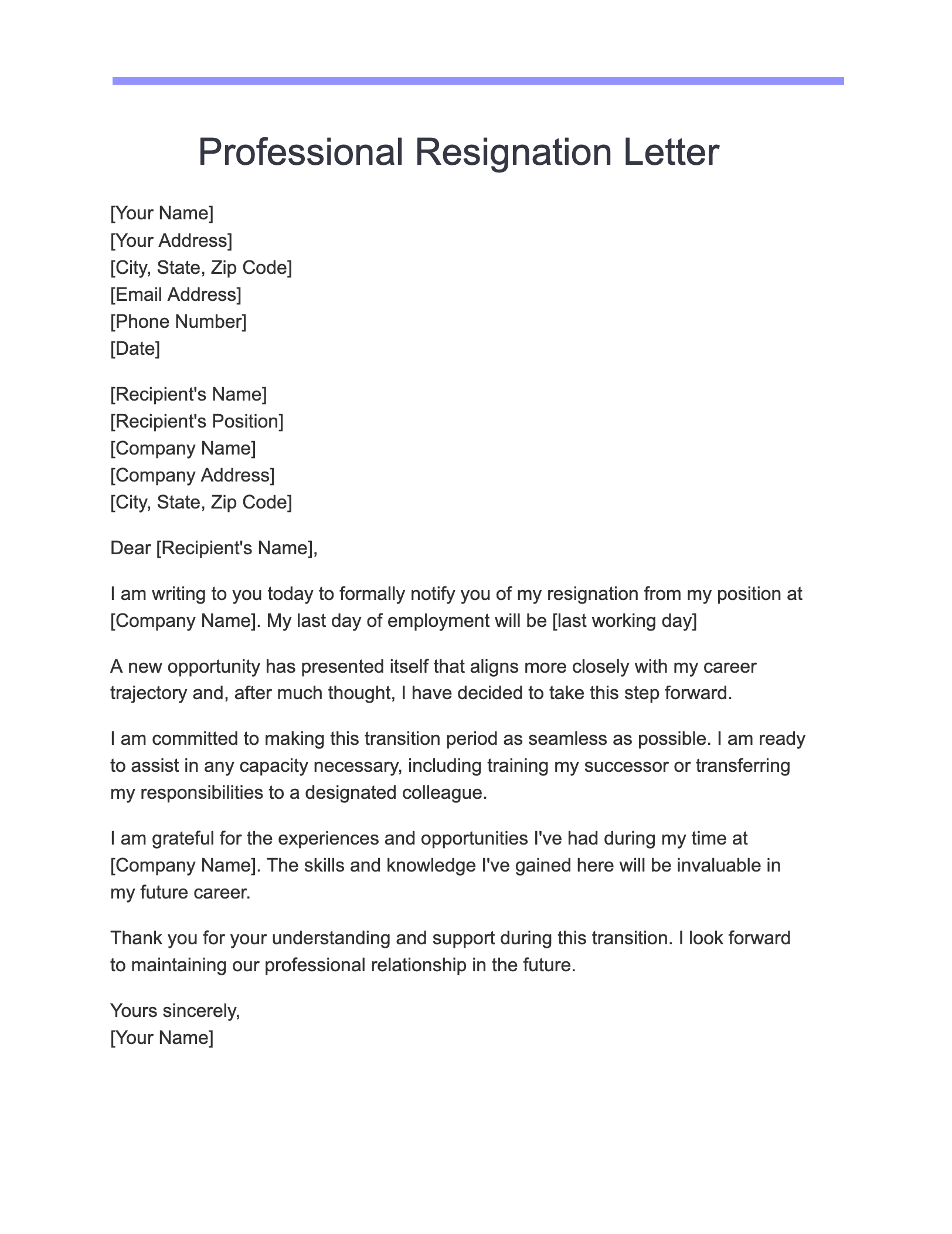What Is the Resignation Letter?, Definition, How to Write, Examples ...