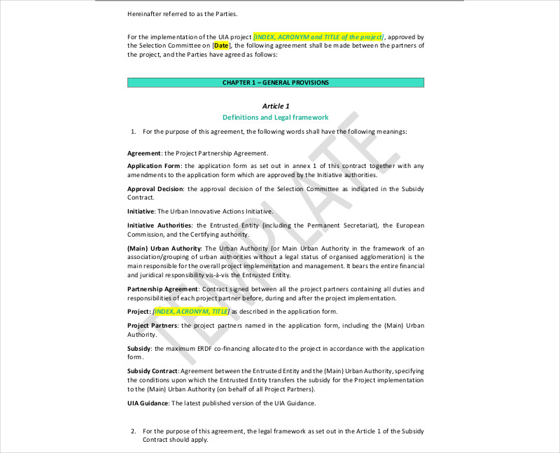 25  Partnership Agreement Examples \u0026 Samples  PDF, DOC  Examples