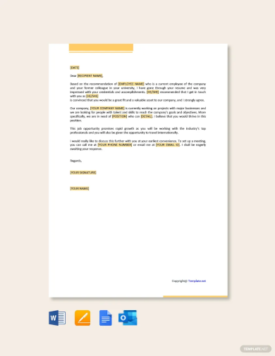 Proposal Letter For Job Opportunity Template