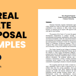 Real Estate Proposal Examples