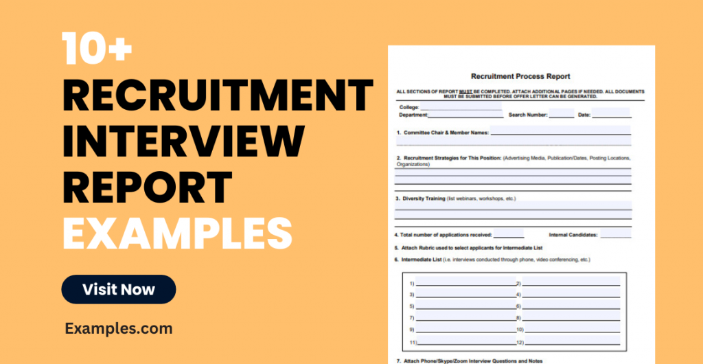 Recruitment Interview Report Examples
