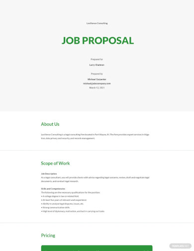 sample job proposal template