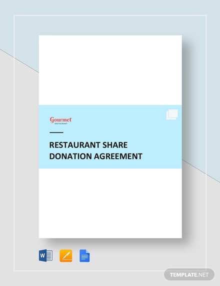 restaurant share donation