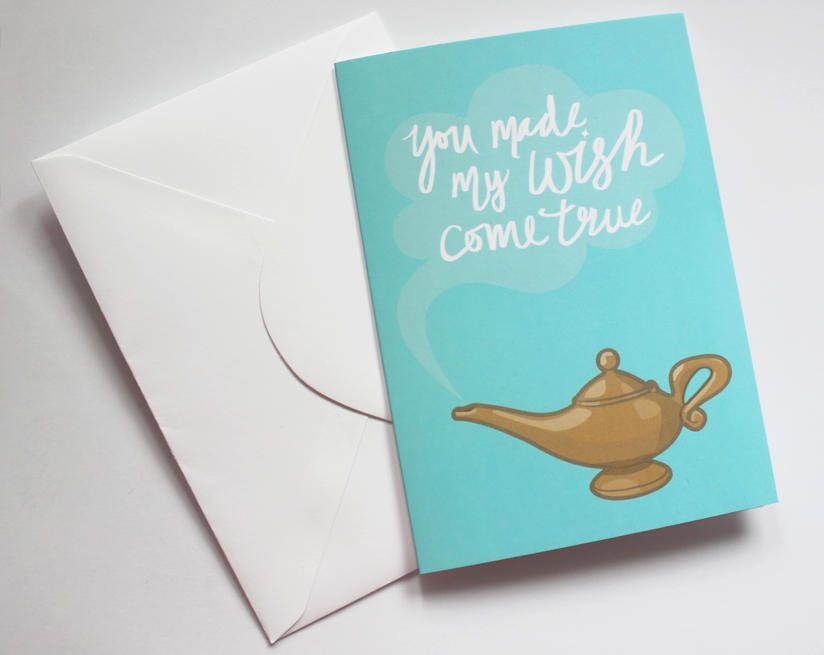 Aladdin Thank You Card Greeting Card