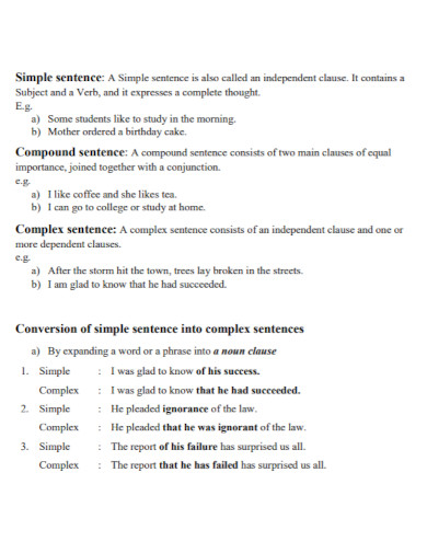 basic compound sentence