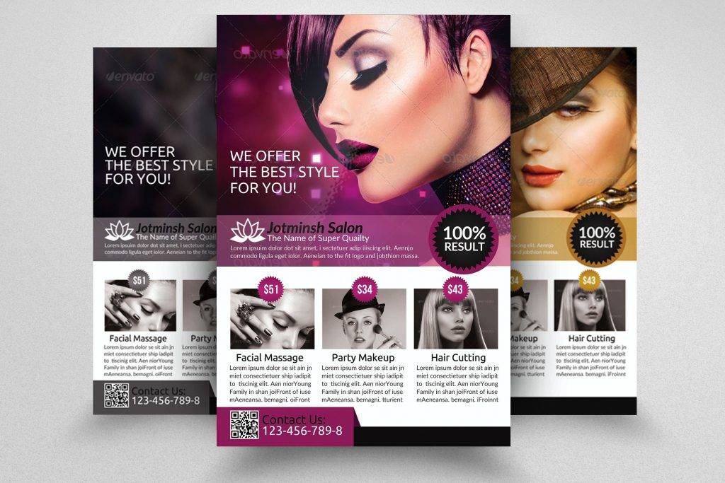 samples of salon advertisements