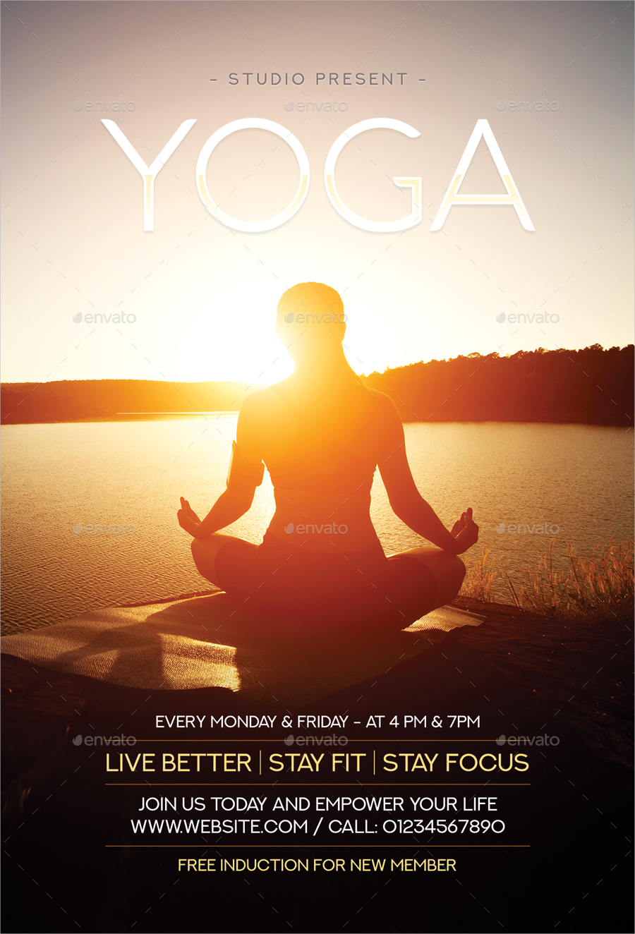 Calming Yoga Flyer