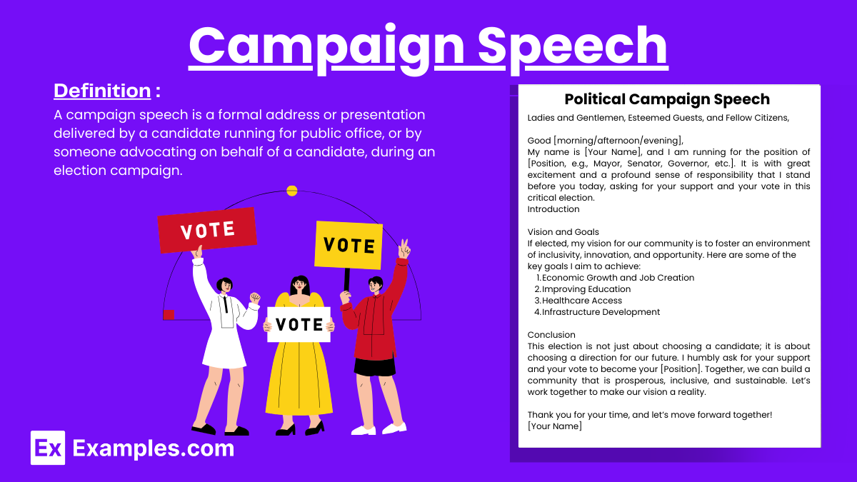 how to write a speech for school elections
