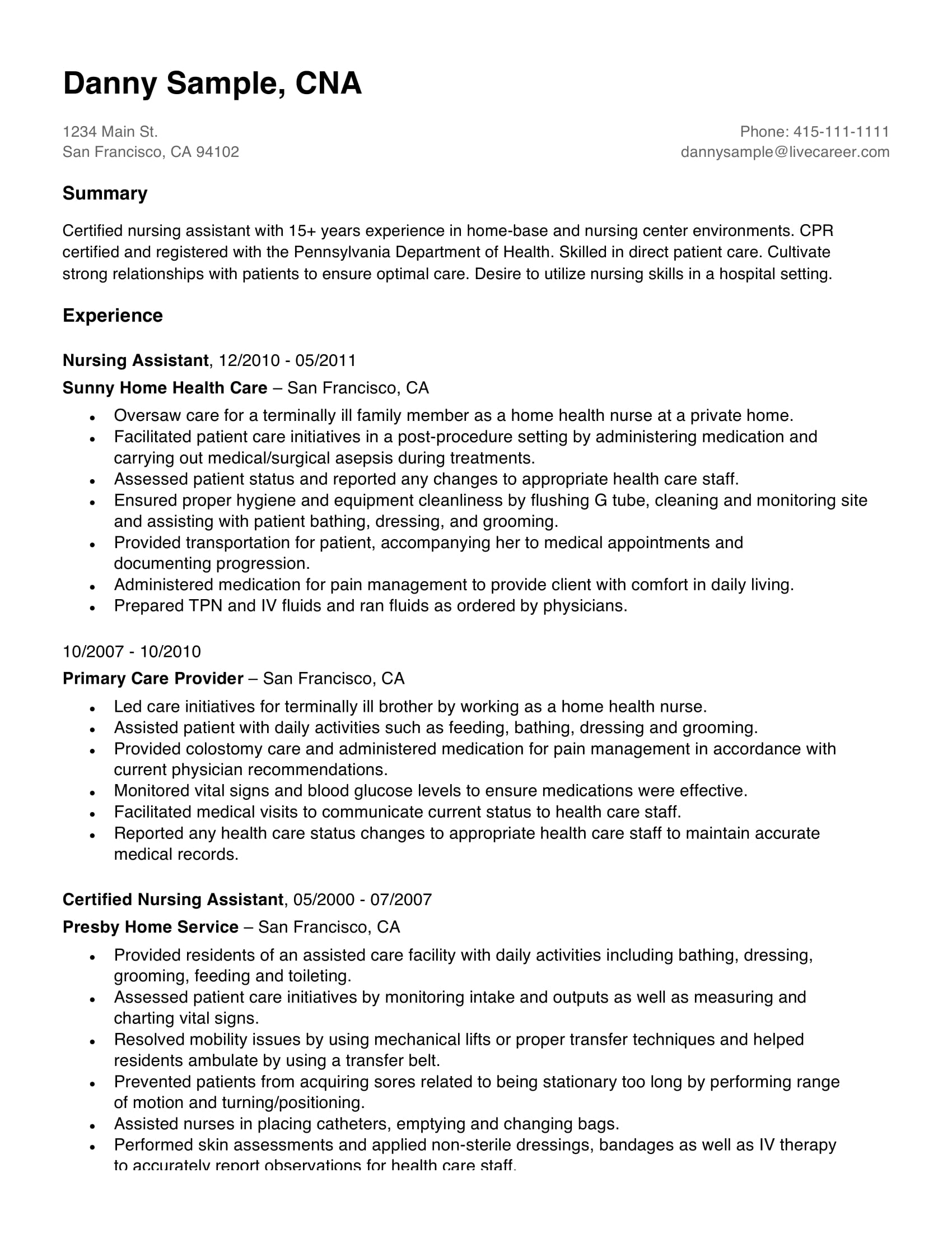 Career Summary 9 Examples Format How To Write Pdf