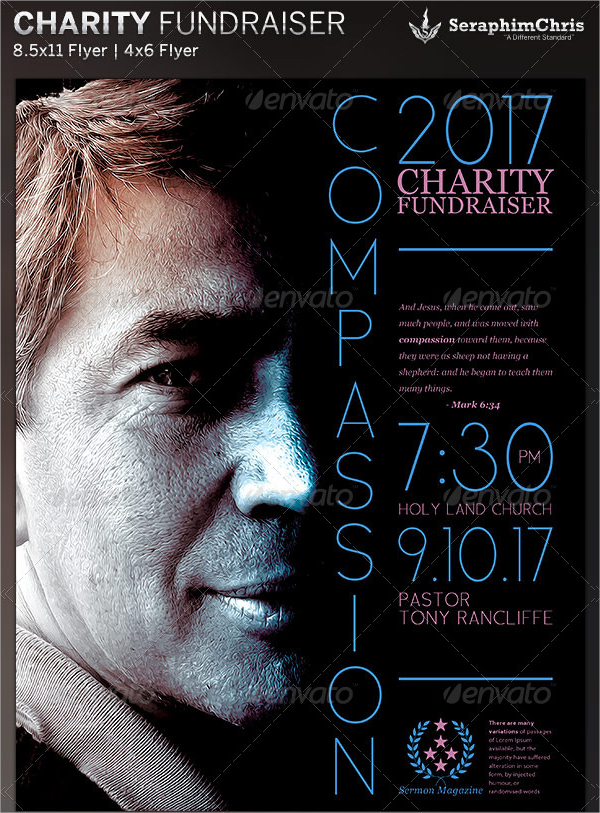 Charity Fundraiser Church Flyer Template
