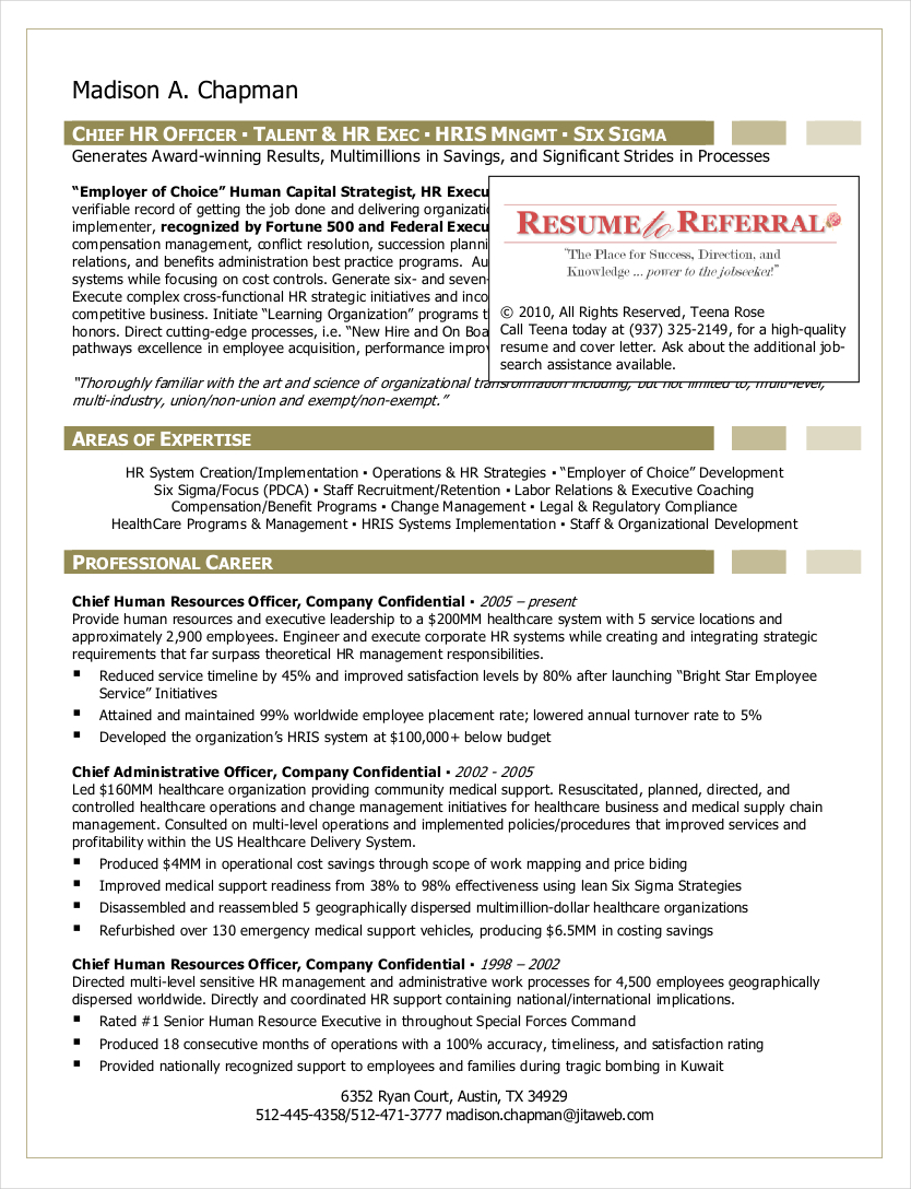 HR Resume 15 Examples Format How To Create PDF