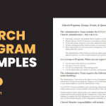 Church Program Examples
