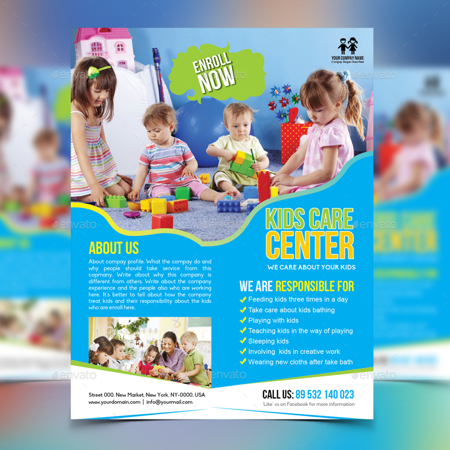 Child Care Flyer - 16+ Examples, Illustrator, Design, Word, Pages ...