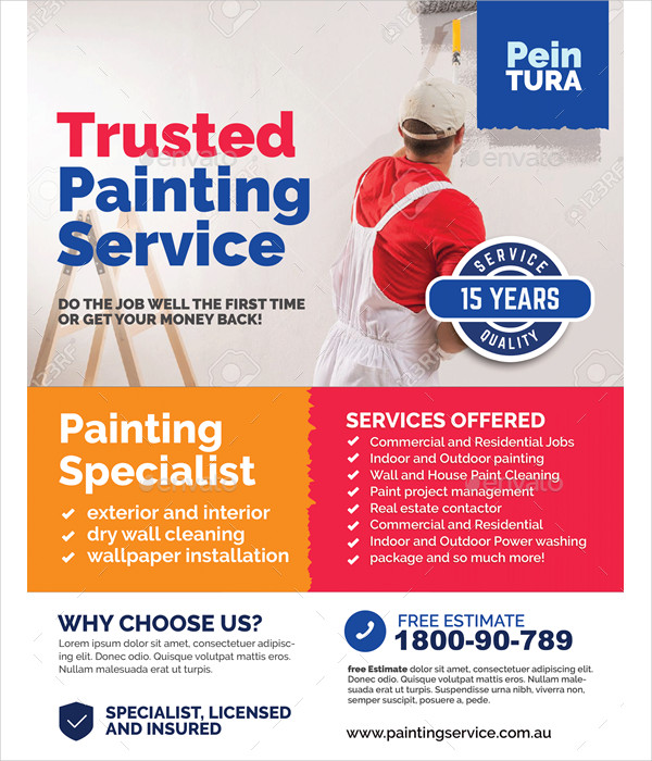 Commercial Painting Promotional Flyer