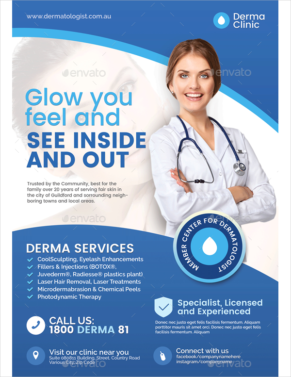 Dermatology Clinic Promotional Flyer