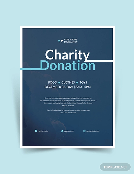 charity-donation-flyer-poster-template-postermywall