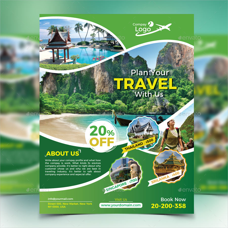 travel flyer designs