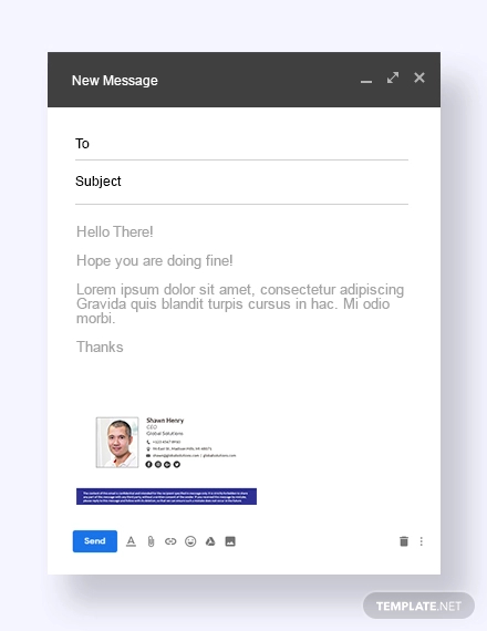 FREE 16+ Professional Email Signature Examples in PSD | HTML | Examples