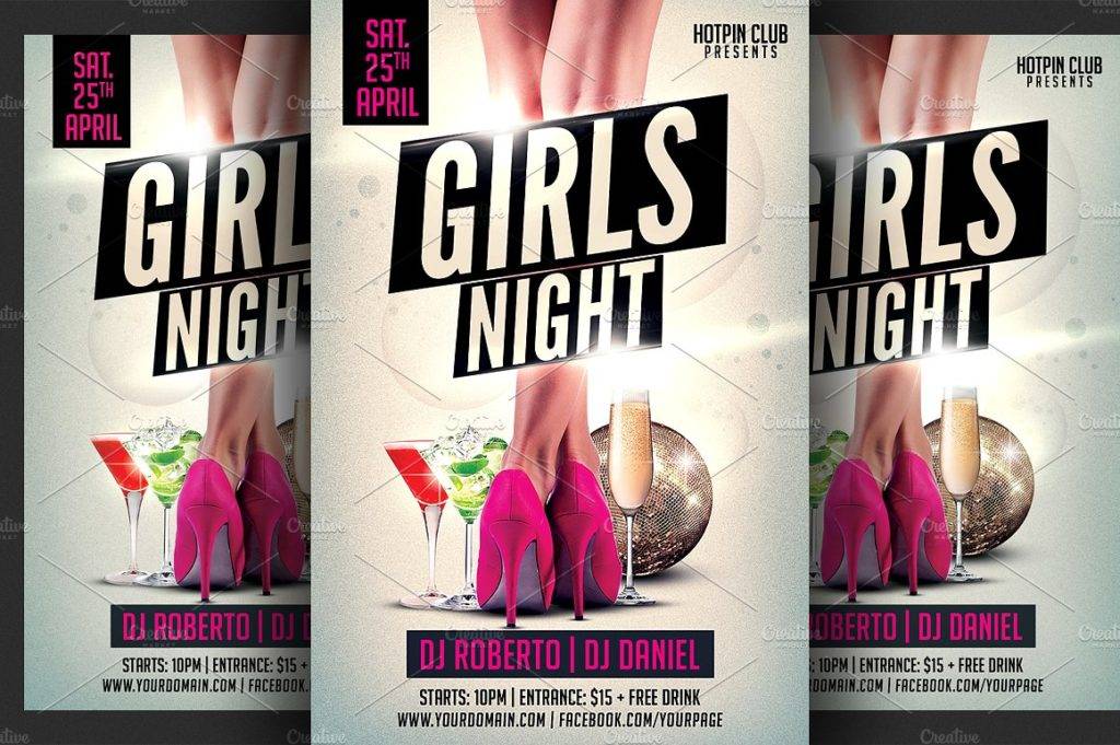 Girls-Ladies Night Party Flyer