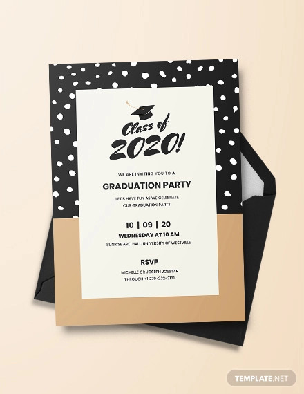 graduation invitation example