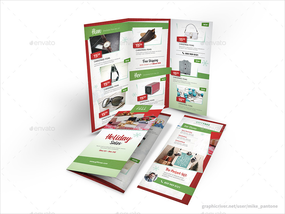 Holiday Sales Trifold Brochure