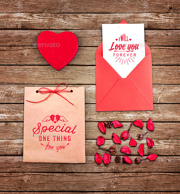 Love Greeting Card Mock-up