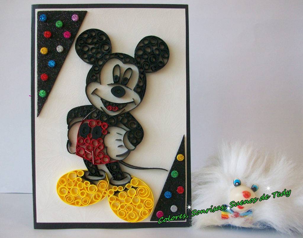 mickey mouse handmade card1